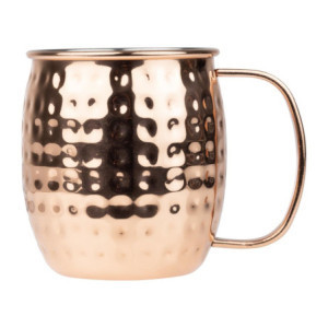 Hammered Copper Stainless Steel Mug - 440 ml - Olympia