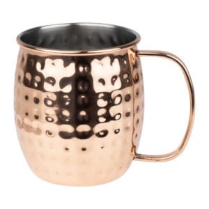 Hammered Copper Stainless Steel Mug - 440 ml - Olympia