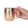 Hammered Copper Stainless Steel Mug - 440 ml - Set of 6 - Olympia