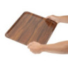 Smooth Laminated Tray Capri Walnut - 460 x 360 mm - Set of 24 - Cambro