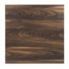 Mesa Cuadrada Efecto Madera Oscura - 70 x 70 cm - Bolero