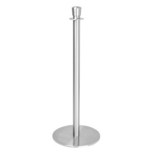 Brushed Stainless Steel Base Plate Welcome Post - Set of 2 - Bolero