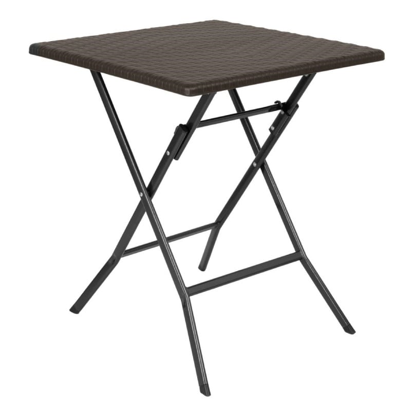 Square Folding Table Brown - 62 x 62 cm - Bolero