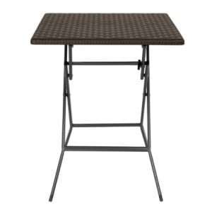 Square Folding Table Brown - 62 x 62 cm - Bolero