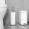 Square White Toilet Brush and Holder - Jantex