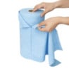 Blue Microfiber Cloth - 300 x 300 mm - 50 Sheets - FourniResto