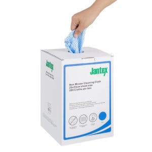 Paños de Limpieza Compostables Azules - 200 Hojas - Jantex