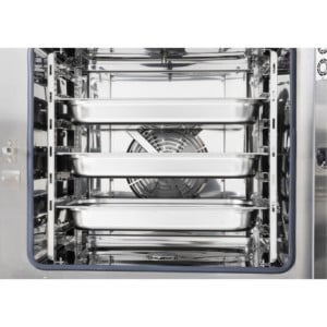 Horno Mixto Compacto con Pantalla Táctil 7 x GN 1/1 con Soporte y Kit de Instalación - Buffalo