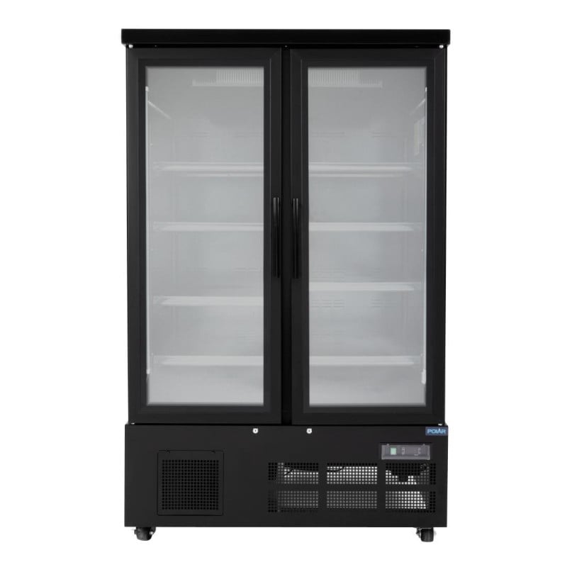 Vitrina Refrigerada de 2 Puertas - 744 L - Positiva Negra - Polar