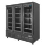 3-Door Refrigerated Display Case - 1156 L - Positive Black - Polar