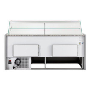 Tibet Gray Refrigerated Service Counter - 2000 mm - Zoin