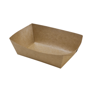 Kraft French Fry Tray - 135 x 85 mm - Pack of 250 - FourniResto