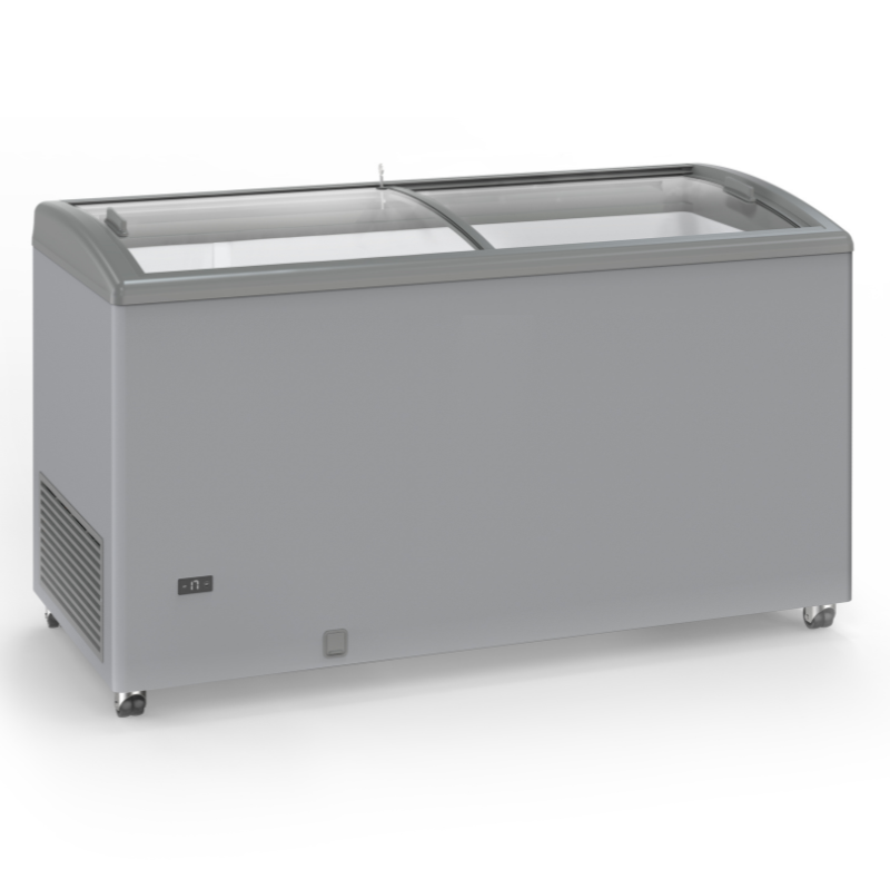 Congelador Aspecto Inox con Puertas Correderas de Cristal - 500 L - TENSAI