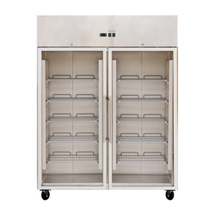 Armario Refrigerado Positivo 1400 L 2 Puertas de Vidrio GN 2/1