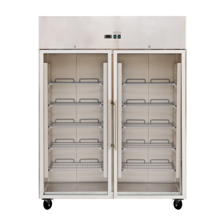 Armario Refrigerado Positivo 2 Puertas de Cristal GN2/1 - 1400 L