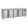 Table Réfrigérée en Inox - 4 Portes - GN 1/1 - TEFCOLD