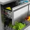 Mesa Refrigerada en Inox - 4 Puertas - GN 1/1 - TEFCOLD