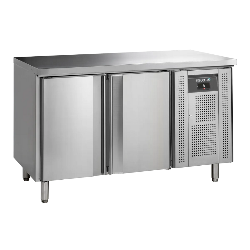 Mesa Refrigerada en Inox - 2 Puertas - GN 1/1- TEFCOLD