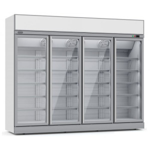 Vitrine Refrigerada Negativa - 4 Puertas de Vidrio - 2060 L - CombiSteel