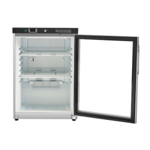 Mini Armario Refrigerado 200 L - Positivo Vidriado Inox - Dynasteel