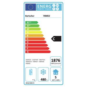 Armario Refrigerado Negativo GN 2/1 - 650 L - Bartscher