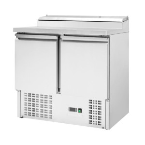 Star Refrigerated Saladette - 2 Doors with Openable Top