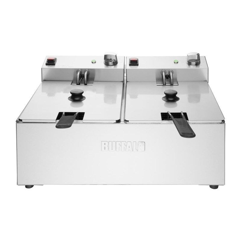 Freidora Eléctrica Doble - 2X5L - Buffalo Freidora Eléctrica Doble - 2X5L - Buffalo