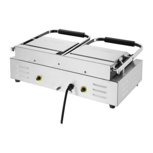 Grill de Contacto Doble Bistro Ranurado/Ranurado en Inox - Buffalo