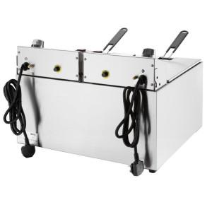 Freidora Eléctrica Doble con Temporizador - 2 X 8 L - Buffalo