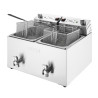 Freidora Eléctrica Doble con Temporizador - 2 X 8 L - Buffalo