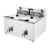 Freidora Eléctrica Doble con Temporizador - 2 X 8 L - Buffalo