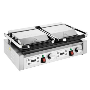 Grill de Contacto Doble Liso a la Izquierda y Ranurado a la Derecha - Buffalo