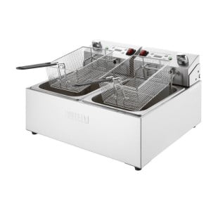 Double Electric Deep Fryer With Timer - 2 X 5 L - Buffalo