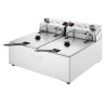 Freidora Eléctrica Doble Con Temporizador - 2 X 5 L - Buffalo