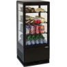 Vitrina refrigerada profesional Bartscher - 78 L negra