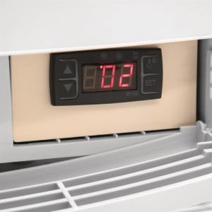 Vitrina Refrigerada Positiva Blanca 2 Puertas Curvadas 86 L - Polar