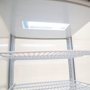 Vitrina Refrigerada Positiva Blanca 2 Puertas Curvadas 86 L - Polar