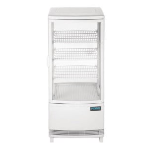 Vitrina Refrigerada Positiva Blanca 2 Puertas Curvadas 86 L - Polar