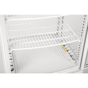 Vitrina Refrigerada Positiva Blanca 2 Puertas Curvadas 86 L - Polar