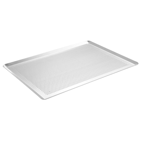 Bandeja de pastelería perforada de aluminio - 600 mm x 400 mm | Mychef