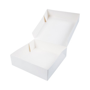 Caja Pastelera de Cartón Blanco - 29 x 29 cm - Lote de 50 - FourniResto