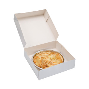 Caja Pastelera de Cartón Blanco - 29 x 29 cm - Lote de 50 - FourniResto