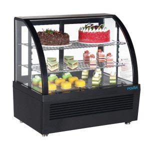 Vitrine Refrigerada de Mostrador Negra - 100 L - Polar