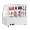 Vitrina Refrigerada de Mostrador Blanca - 2 Estantes - 100 L - Polar