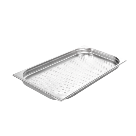 Bac GN 1/1 Perforé - Profondeur 65 mm en Inox durable