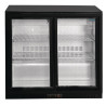 Arrière-Bar Negro 2 Puertas Corredizas 180 Botellas - 208 L - POLAR
