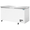 Congelador Arcón con Tapa de Acero Inoxidable - 378 L