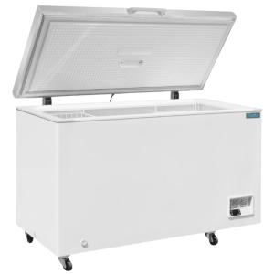 Congelador Arcón con Tapa de Acero Inoxidable - 378 L
