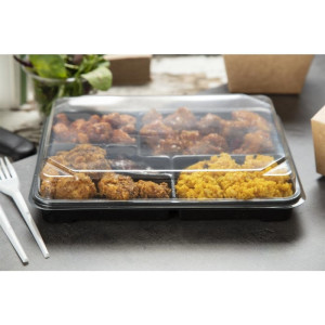 Tapas PET para Bandejas de Comida Reciclables 263 x 201 mm - Lote de 90 - Faerch