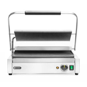 Grill de Contact Panini XL - Grooved Plate - HENDI
